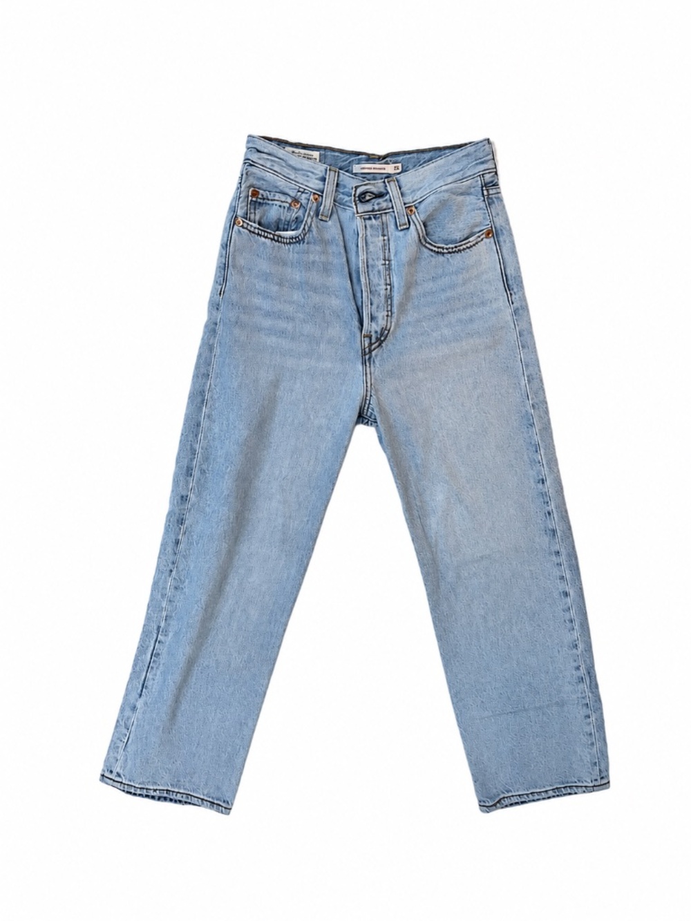 Levi’s Premium Ribcage Straight Jeans Light Wash 25